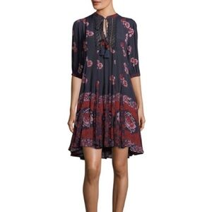 Sea New York Paisley Tie-Neck Tunic Dress size 8